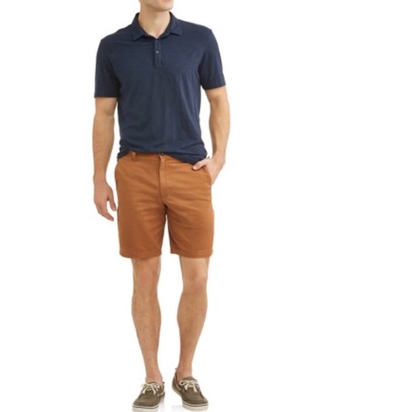 George Men’s Flat Front Shorts - Picture 2 of 4